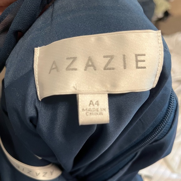 Azazie Kora Bridesmaid Dress in Neptune - Picture 3 of 3